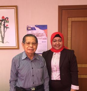 Our Managing Partner Ms. Rima Baskoro, S.H. with Prof. Yahya Harahap. 